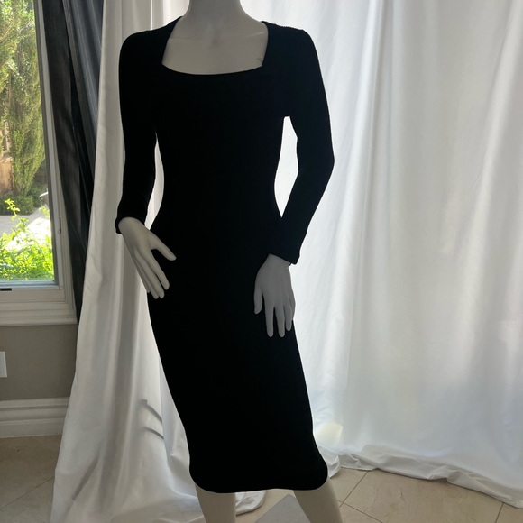 All Saints Dresses & Skirts - AllSaints Bardi Rib Long Sleeve Midi Sweater Dress